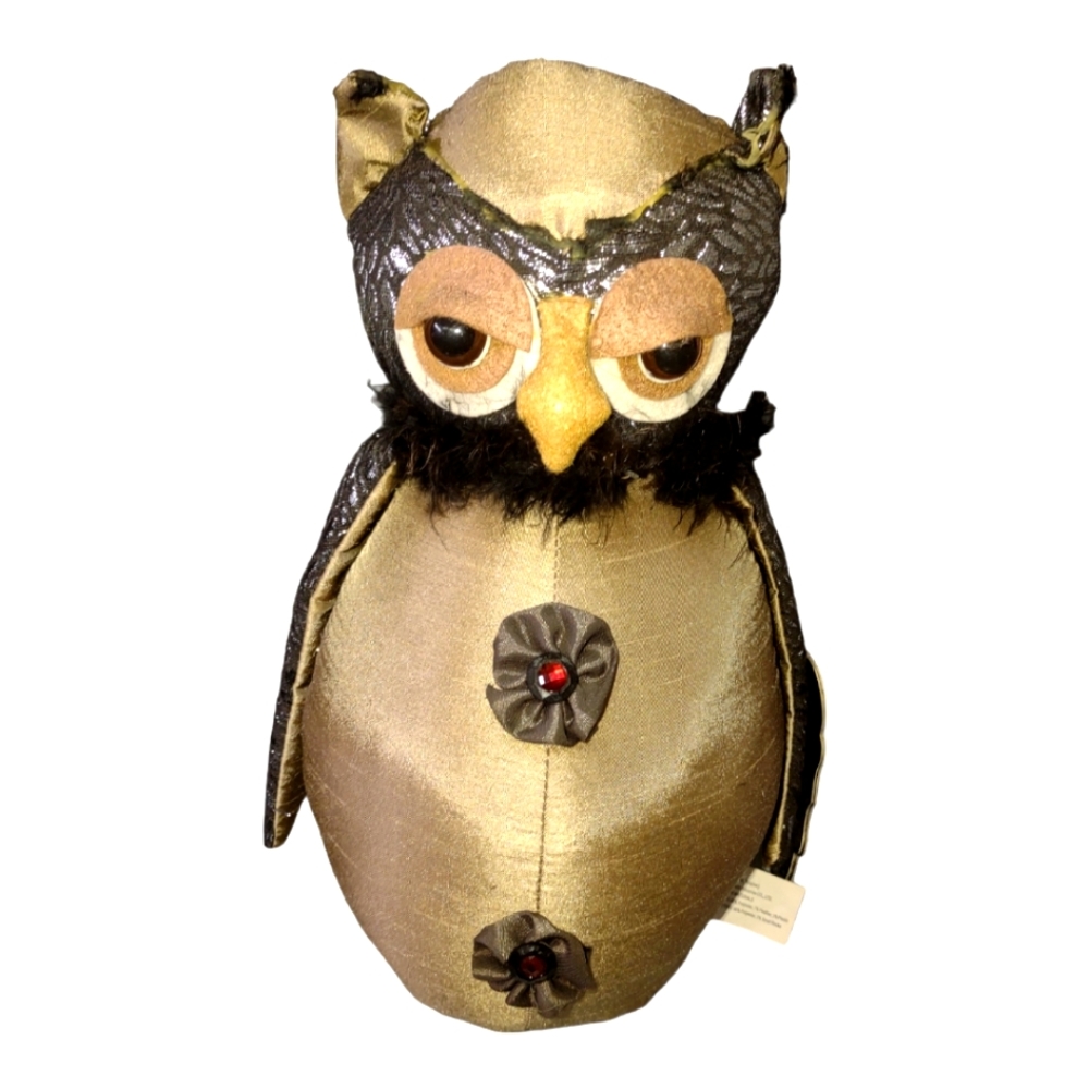 Owl Stuffed Animal Plush Weighted Seasonal Decor